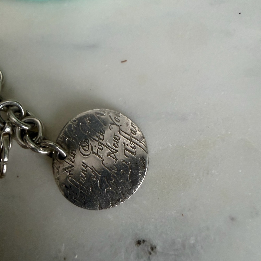 Tiffany & Co. Silver Notes Bracelet 7.25" w/ Patina & Character (a few dings) - Picture 6 of 9